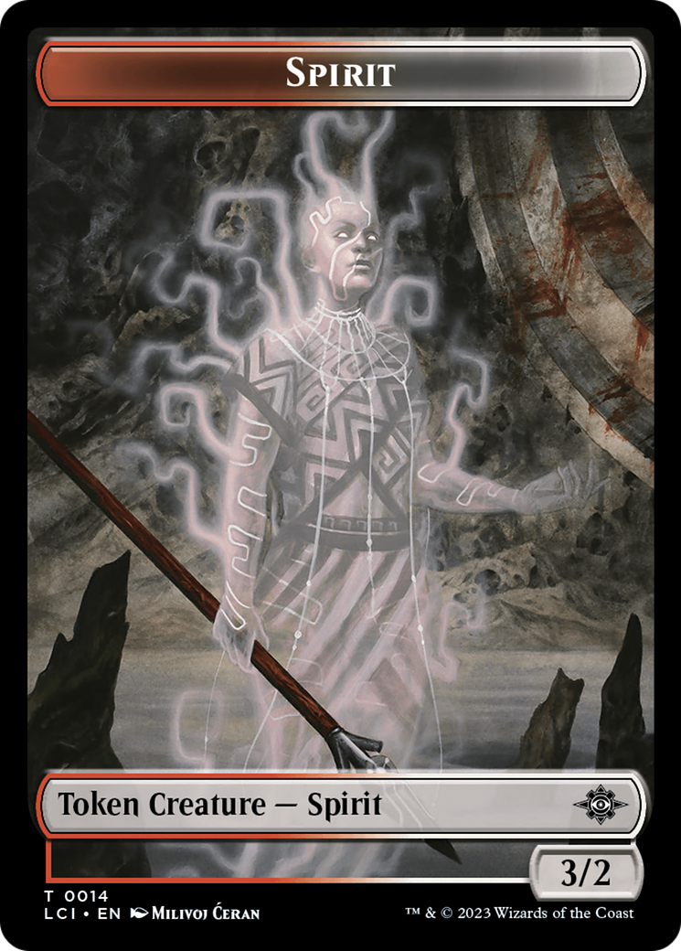 Copy // Spirit Double-Sided Token [The Lost Caverns of Ixalan Tokens] | The Gaming-Verse