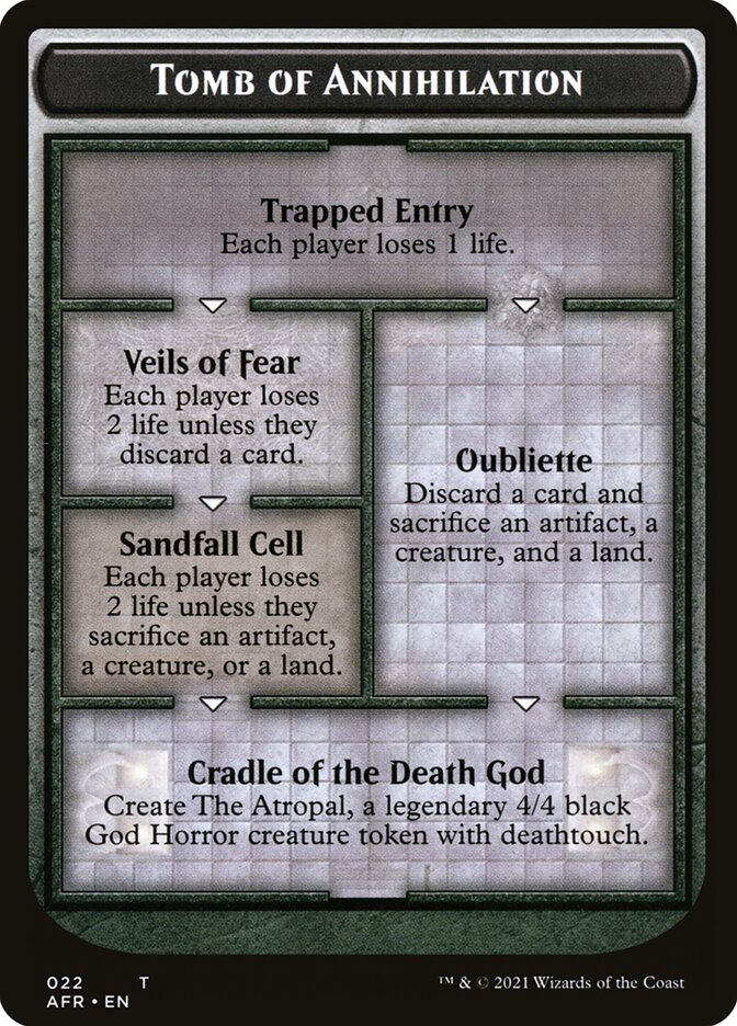 Tomb of Annihilation Token (Oversized) [Oversize Cards] | The Gaming-Verse