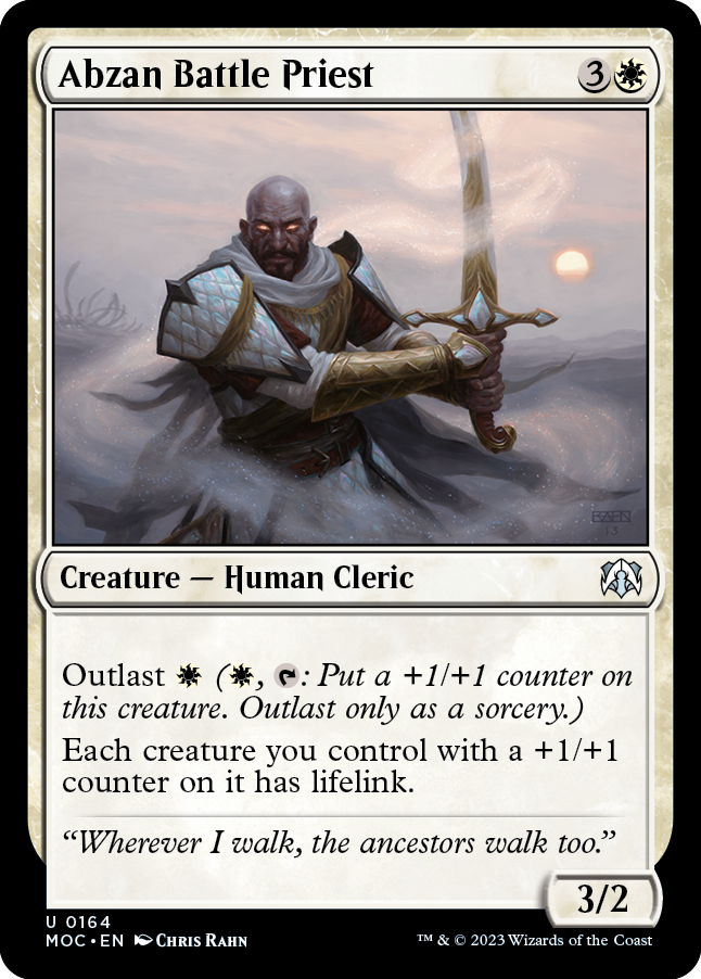 Abzan Battle Priest [March of the Machine Commander] | The Gaming-Verse