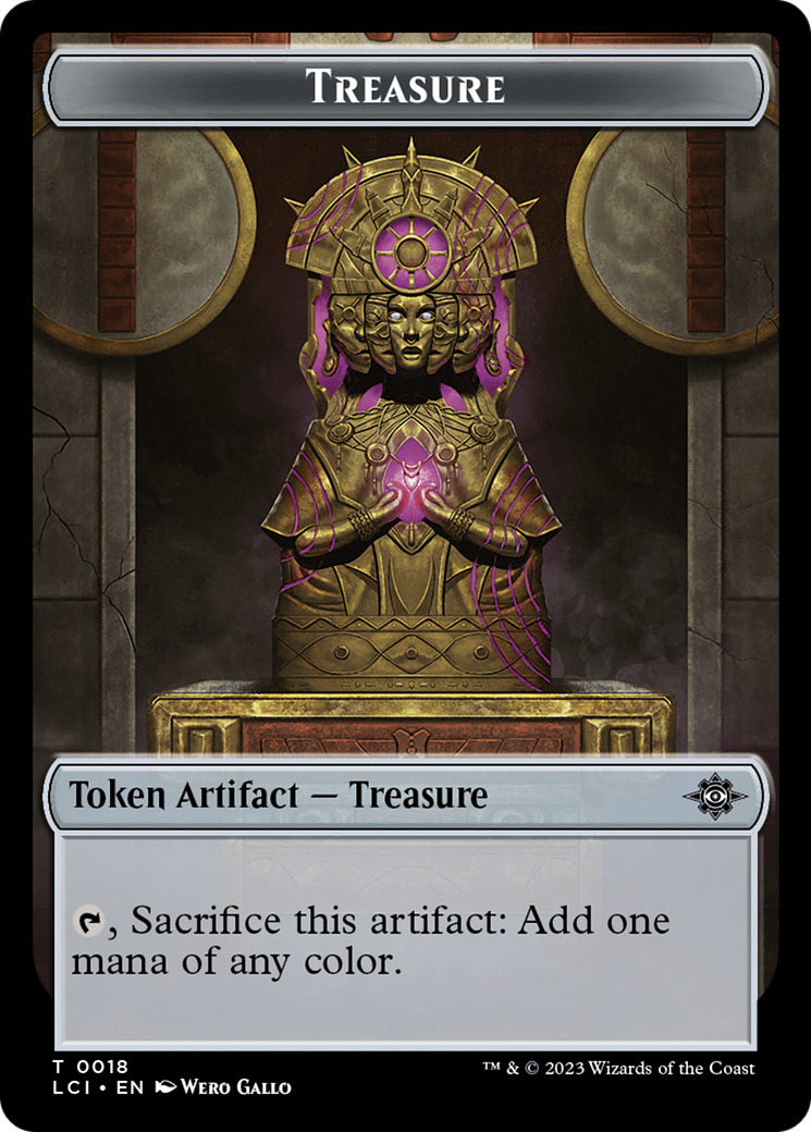 Treasure (0018) // Fungus Double-Sided Token [The Lost Caverns of Ixalan Tokens] | The Gaming-Verse