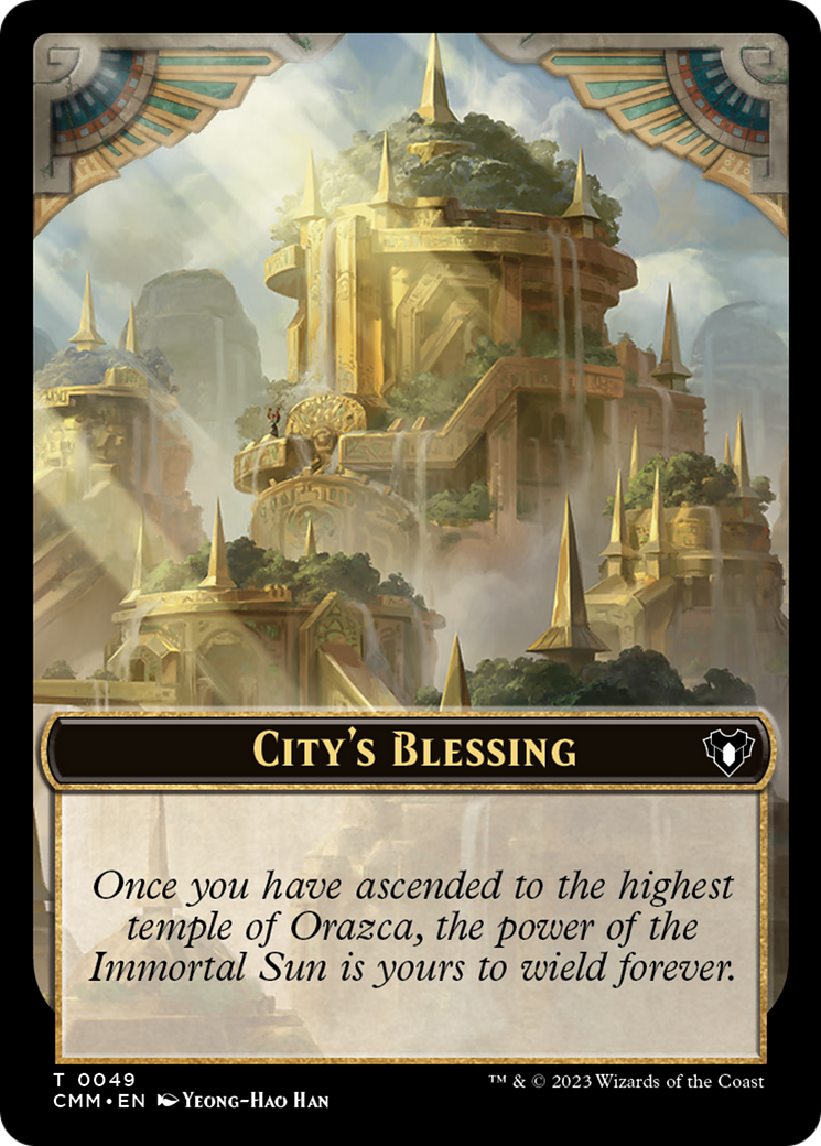 City's Blessing // Ogre Double-Sided Token [Commander Masters Tokens] | The Gaming-Verse