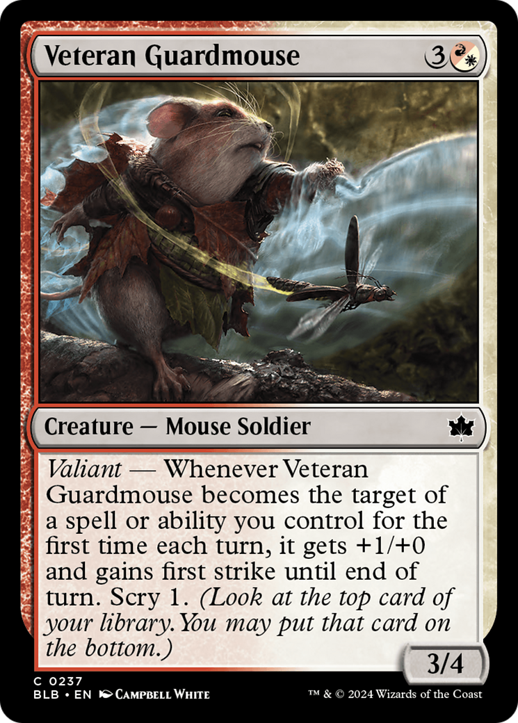 Veteran Guardmouse [Bloomburrow] | The Gaming-Verse