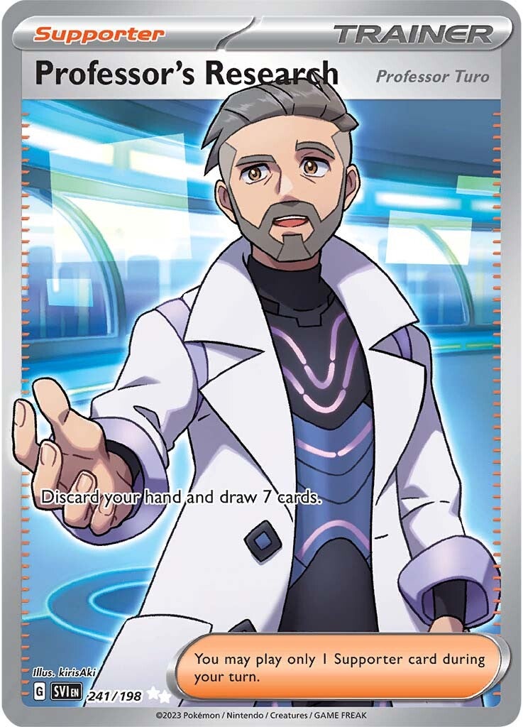 Professor's Research (Professor Turo) (241/198) [Scarlet & Violet: Base Set] | The Gaming-Verse