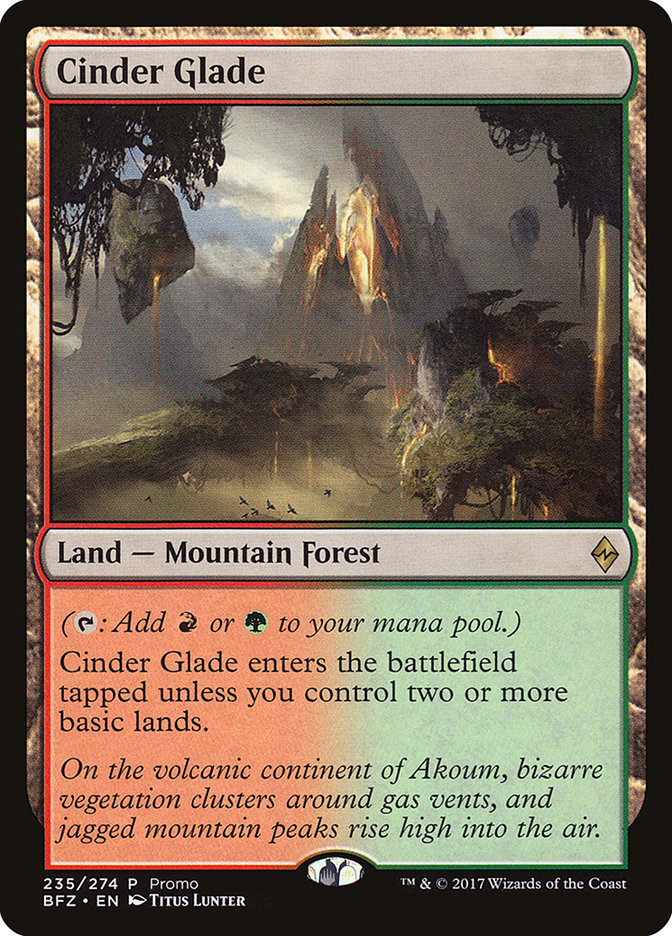 Cinder Glade (Promo) [Standard Showdown Promos] | The Gaming-Verse