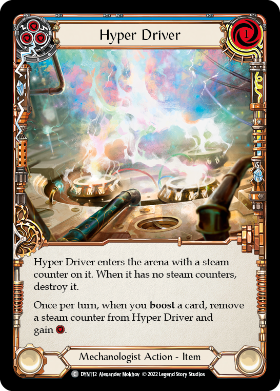 Hyper Driver (Blue) [DYN112] (Dynasty)  Rainbow Foil | The Gaming-Verse