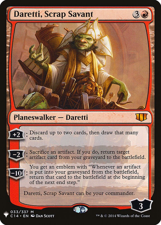 Daretti, Scrap Savant (C14) [The List] | The Gaming-Verse