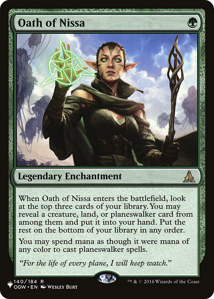 Oath of Nissa [The List Reprints] | The Gaming-Verse