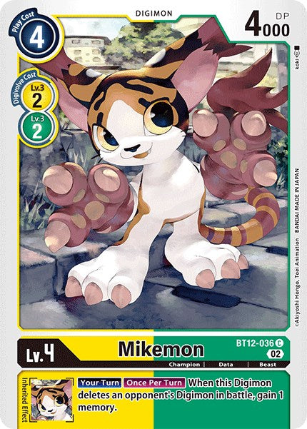 Mikemon [BT12-036] [Across Time] | The Gaming-Verse