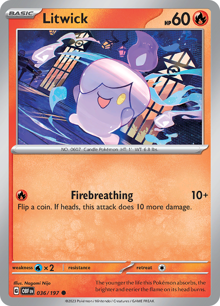 Litwick (036/197) [Scarlet & Violet: Obsidian Flames] | The Gaming-Verse