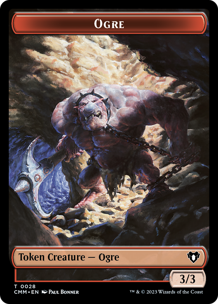 Treasure // Ogre Double-Sided Token [Commander Masters Tokens] | The Gaming-Verse