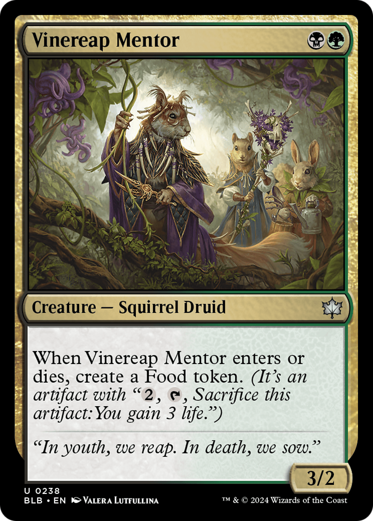 Vinereap Mentor [Bloomburrow] | The Gaming-Verse