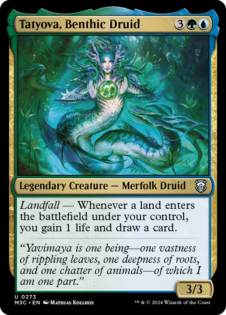 Tatyova, Benthic Druid (Ripple Foil) [Modern Horizons 3 Commander] | The Gaming-Verse