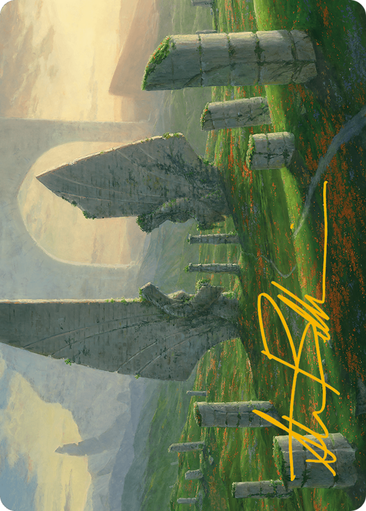 Monumental Henge Art Card (Gold-Stamped Signature) [Modern Horizons 3 Art Series] | The Gaming-Verse