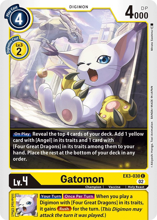 Gatomon [EX3-030] [Draconic Roar] | The Gaming-Verse