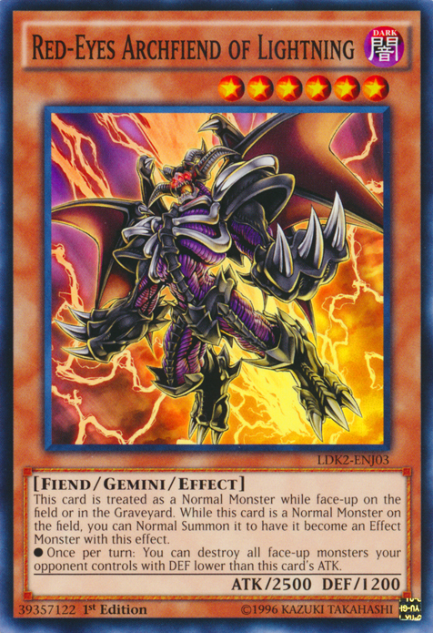 Red-Eyes Archfiend of Lightning [LDK2-ENJ03] Common | The Gaming-Verse