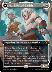 Ajani, Nacatl Pariah // Ajani, Nacatl Avenger (Borderless) [Modern Horizons 3] | The Gaming-Verse