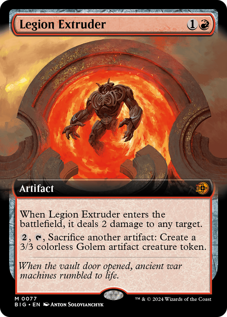 Legion Extruder (Extended Art) [Outlaws of Thunder Junction: The Big Score] | The Gaming-Verse