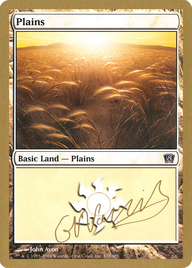 Plains (gn333) (Gabriel Nassif) [World Championship Decks 2004] | The Gaming-Verse