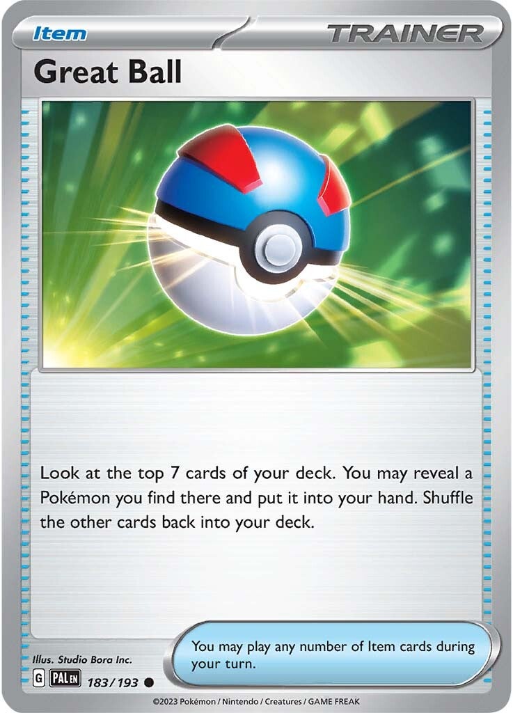 Great Ball (183/193) [Scarlet & Violet: Paldea Evolved] | The Gaming-Verse