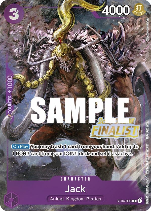 Jack (Online Regional 2023) [Finalist] [One Piece Promotion Cards] | The Gaming-Verse