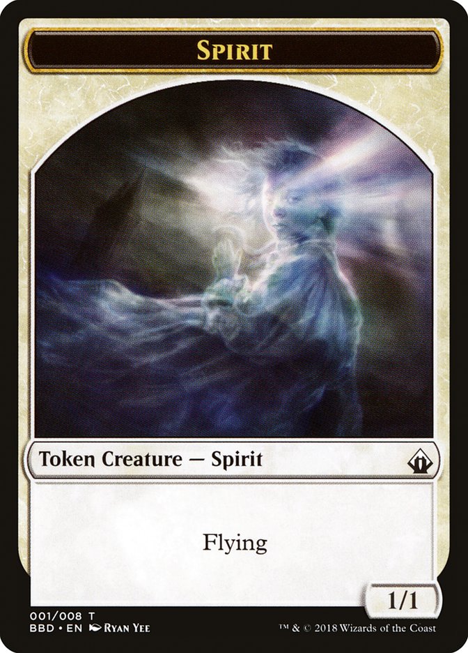 Spirit Token [Battlebond Tokens] | The Gaming-Verse