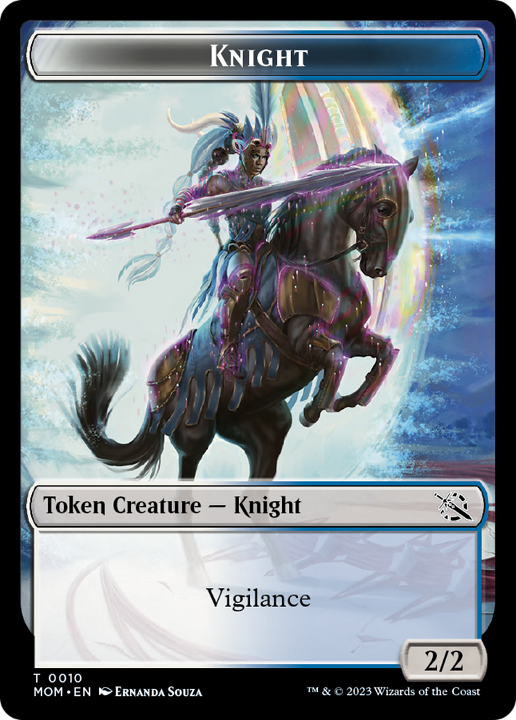 Phyrexian Myr // Knight Double-Sided Token [March of the Machine Tokens] | The Gaming-Verse