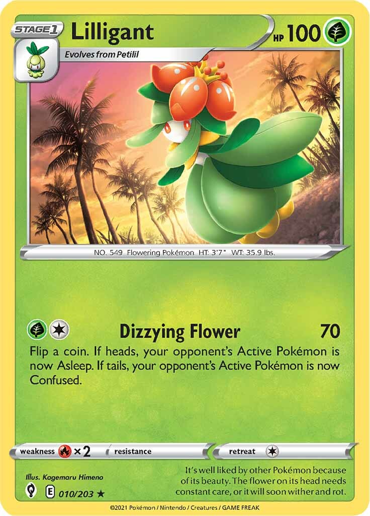 Lilligant (010/203) [Sword & Shield: Evolving Skies] | The Gaming-Verse