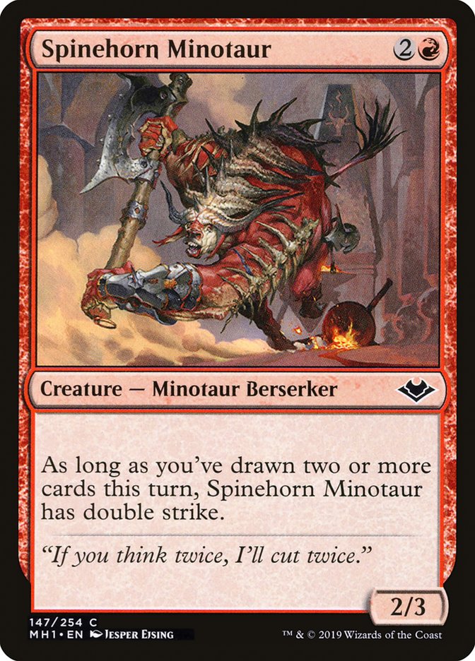 Spinehorn Minotaur [Modern Horizons] | The Gaming-Verse