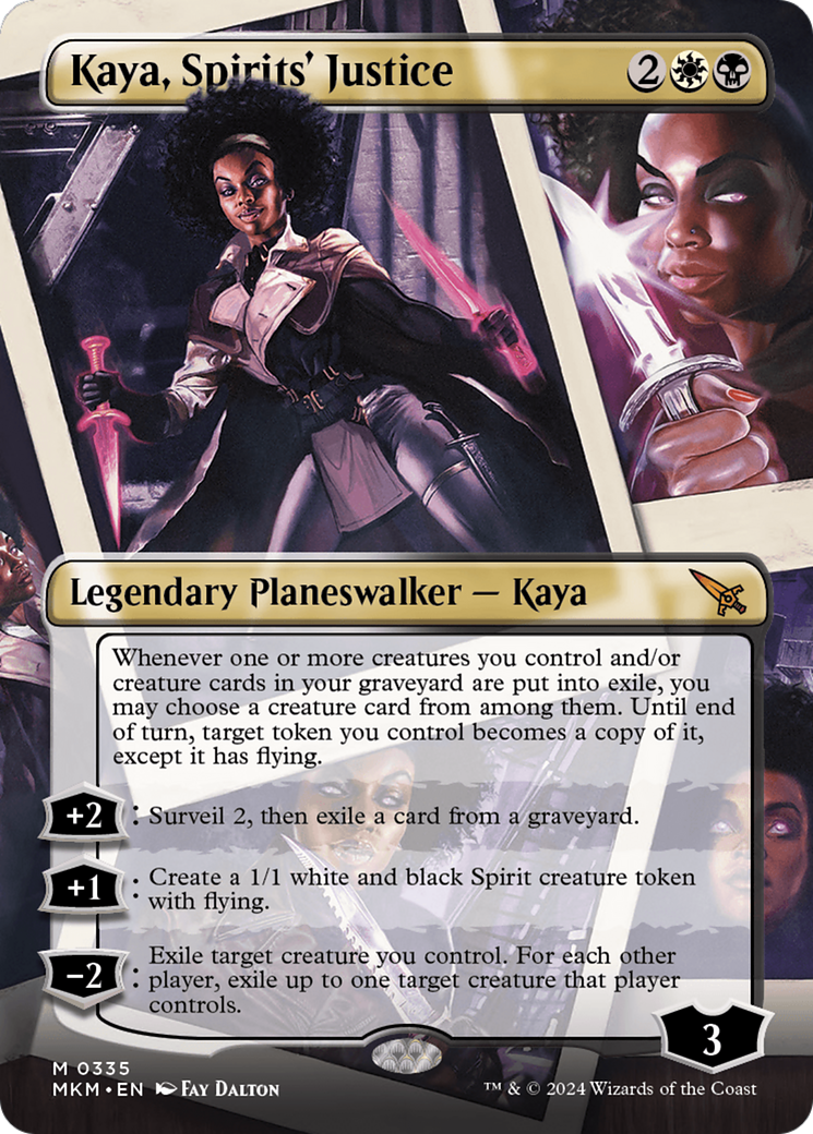 Kaya, Spirits' Justice (Borderless) [Murders at Karlov Manor] | The Gaming-Verse