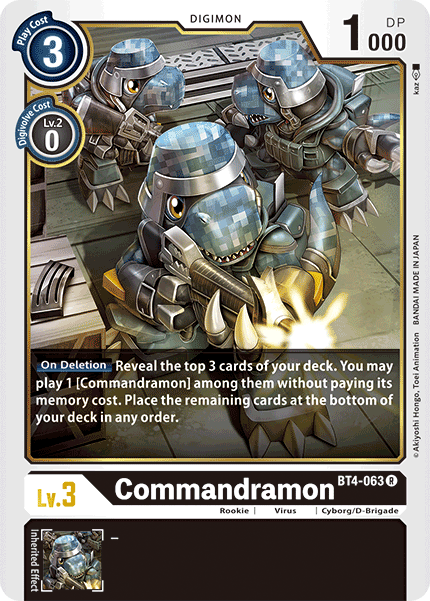 Commandramon [BT4-063] [Great Legend] | The Gaming-Verse