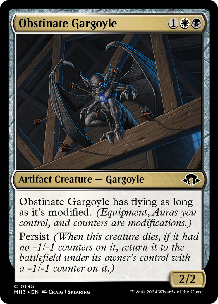 Obstinate Gargoyle [Modern Horizons 3] | The Gaming-Verse