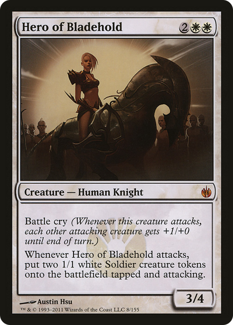 Hero of Bladehold (Mirrodin Besieged) (Oversized) [Oversize Cards] | The Gaming-Verse