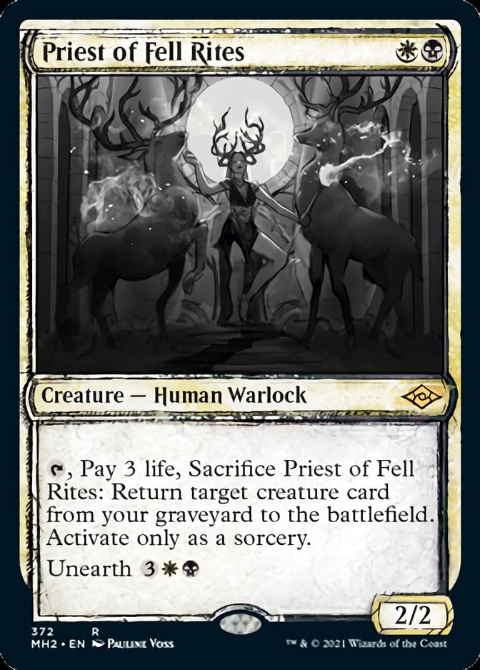 Priest of Fell Rites (Sketch) [Modern Horizons 2] | The Gaming-Verse