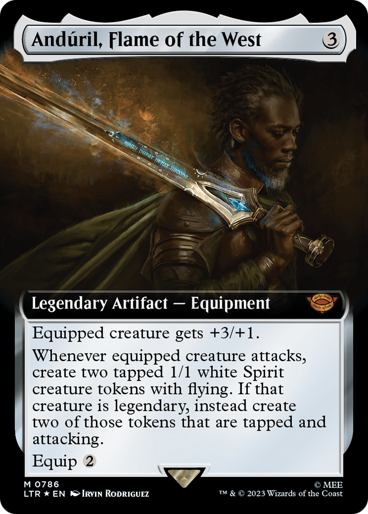 Anduril, Flame of the West (Extended Art) (Surge Foil) [The Lord of the Rings: Tales of Middle-Earth] | The Gaming-Verse