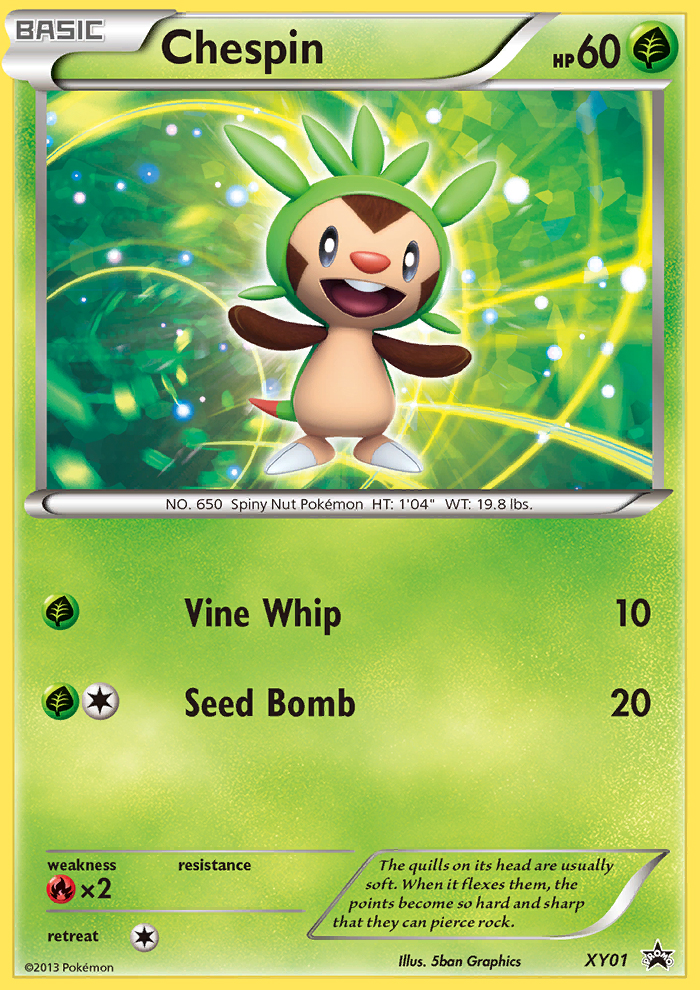 Chespin (XY01) [XY: Black Star Promos] | The Gaming-Verse