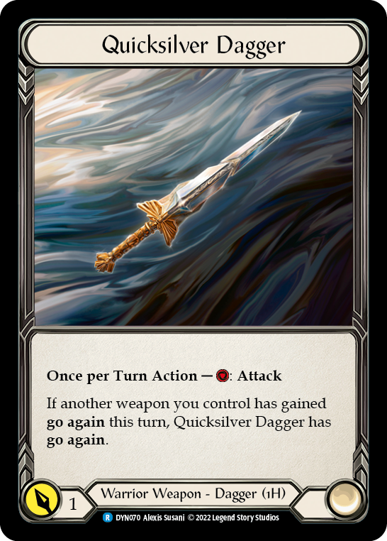 Quicksilver Dagger [DYN070] (Dynasty)  Rainbow Foil | The Gaming-Verse