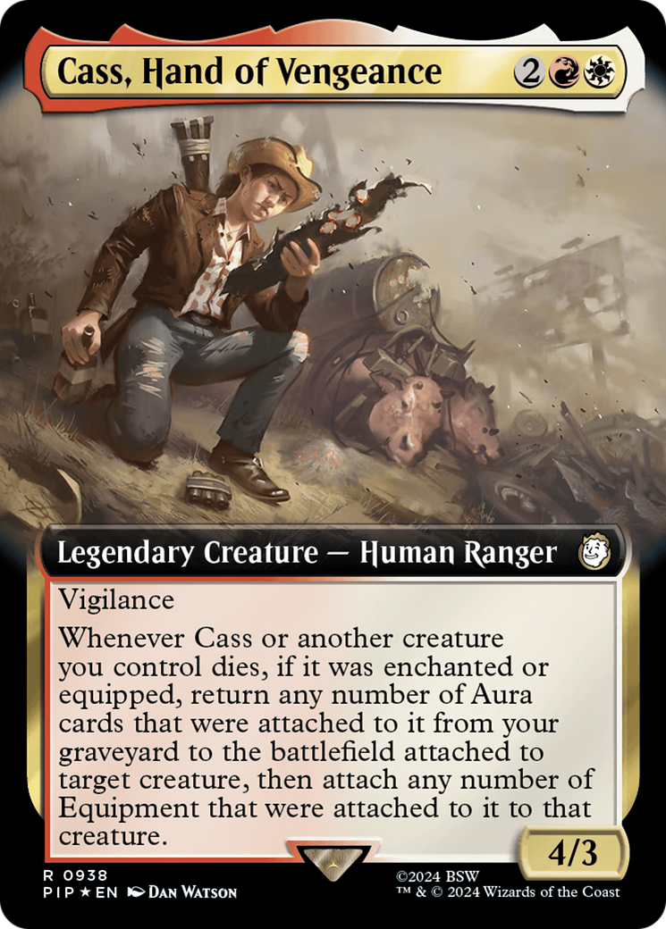 Cass, Hand of Vengeance (Extended Art) (Surge Foil) [Fallout] | The Gaming-Verse