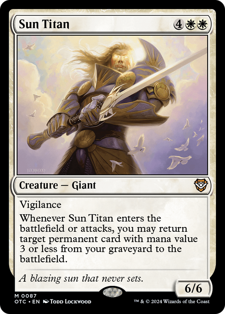 Sun Titan [Outlaws of Thunder Junction Commander] | The Gaming-Verse