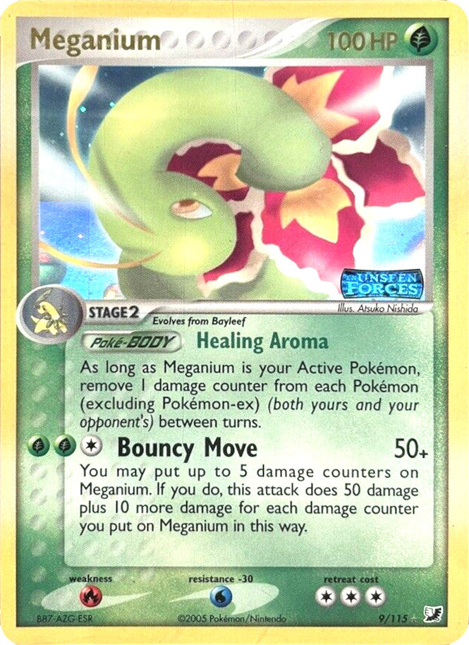 Meganium (9/115) (Stamped) [EX: Unseen Forces] | The Gaming-Verse