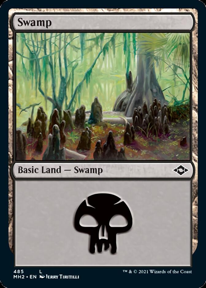 Swamp (485) (Foil Etched) [Modern Horizons 2] | The Gaming-Verse