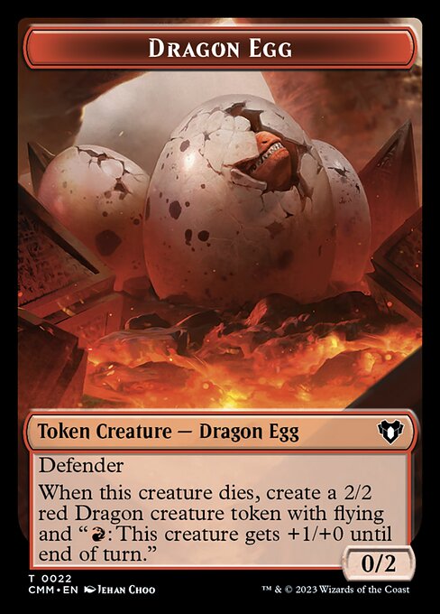 City's Blessing // Dragon Egg Double-Sided Token [Commander Masters Tokens] | The Gaming-Verse