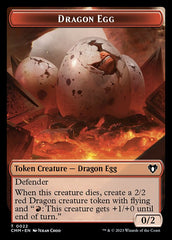 Treasure // Dragon Egg Double-Sided Token [Commander Masters Tokens] | The Gaming-Verse