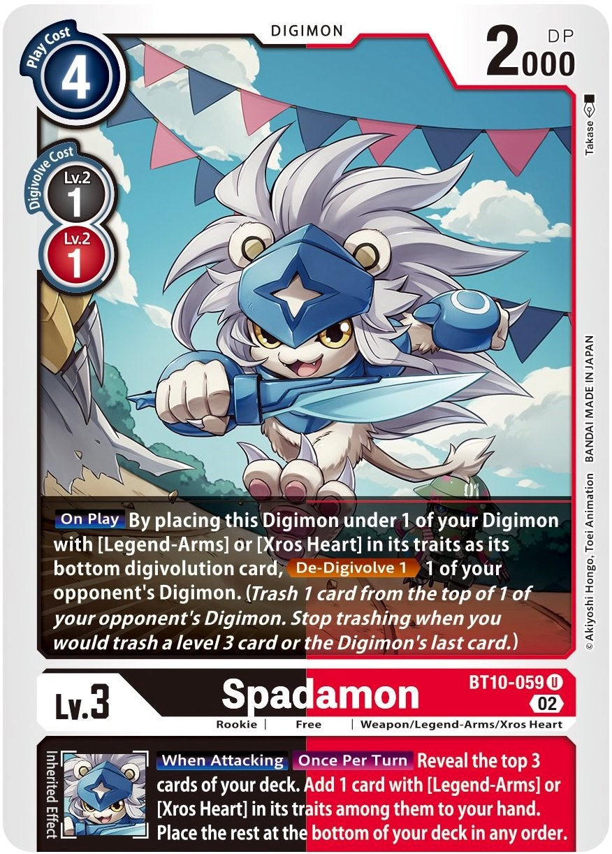 Spadamon [BT10-059] [Xros Encounter] | The Gaming-Verse