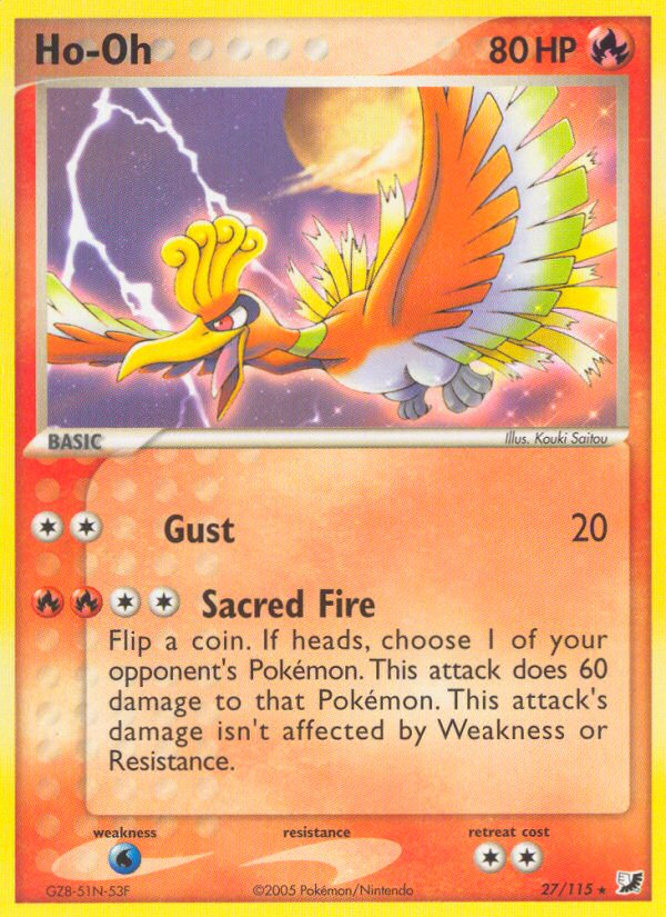 Ho-Oh (27/115) [EX: Unseen Forces] | The Gaming-Verse