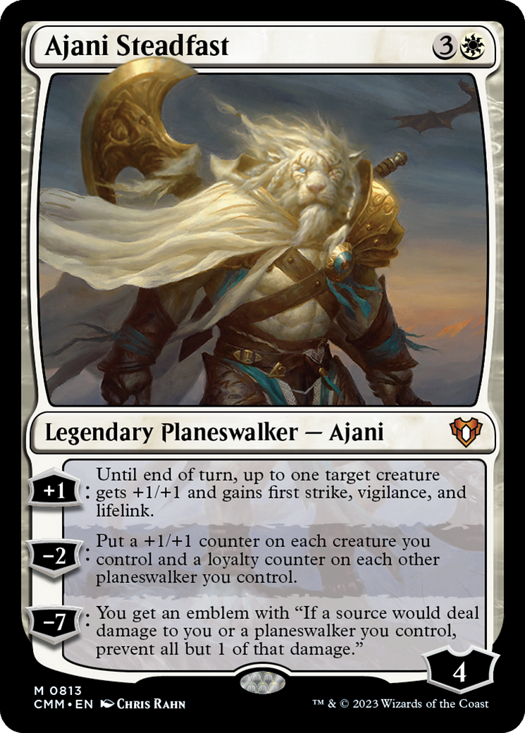 Ajani Steadfast [Commander Masters] | The Gaming-Verse