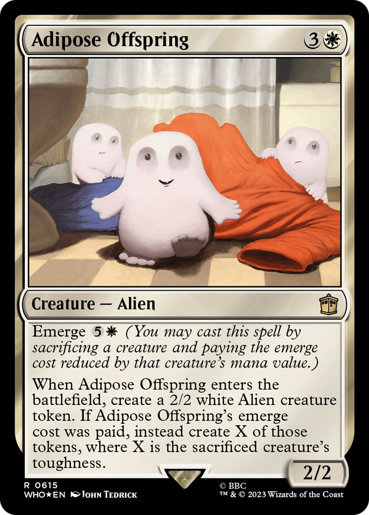 Adipose Offspring (Surge Foil) [Doctor Who] | The Gaming-Verse