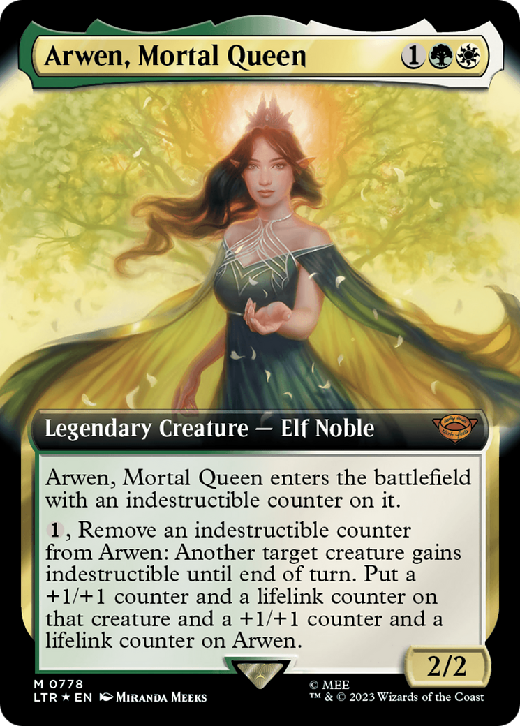 Arwen, Mortal Queen (Extended Art) (Surge Foil) [The Lord of the Rings: Tales of Middle-Earth] | The Gaming-Verse