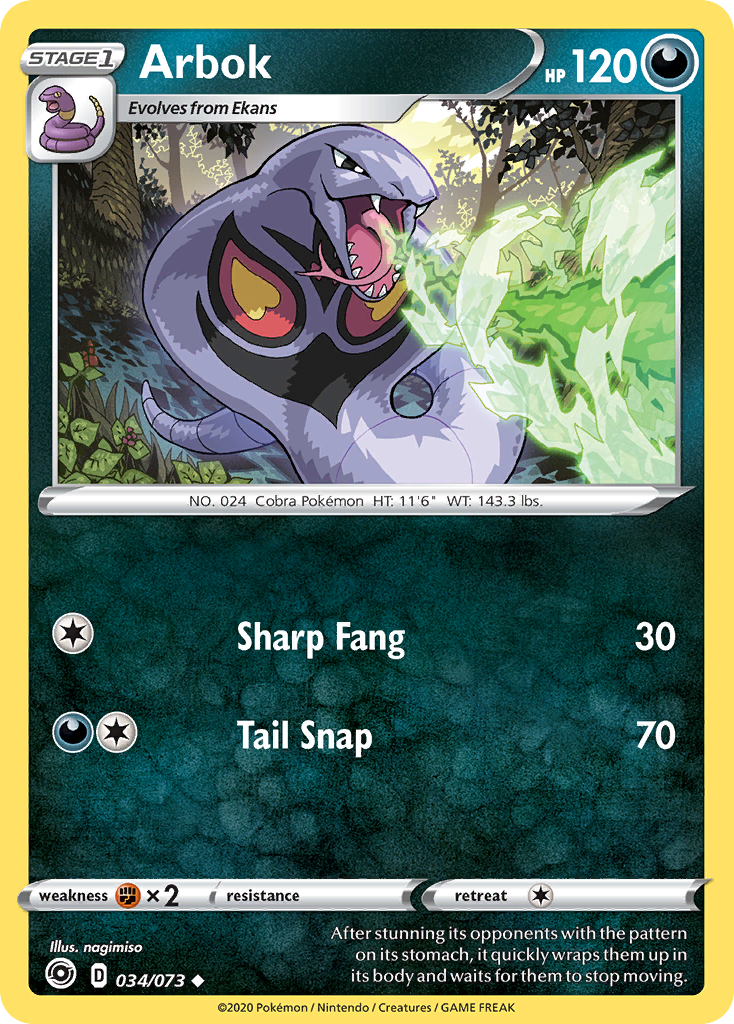 Arbok (034/073) [Sword & Shield: Champion's Path] | The Gaming-Verse