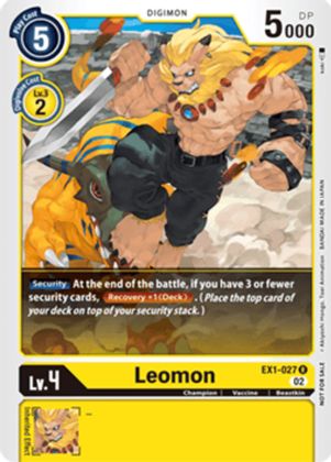 Leomon [EX1-027] (X Record Pre-Release Tournament) [X Record Pre-Release Promos] | The Gaming-Verse