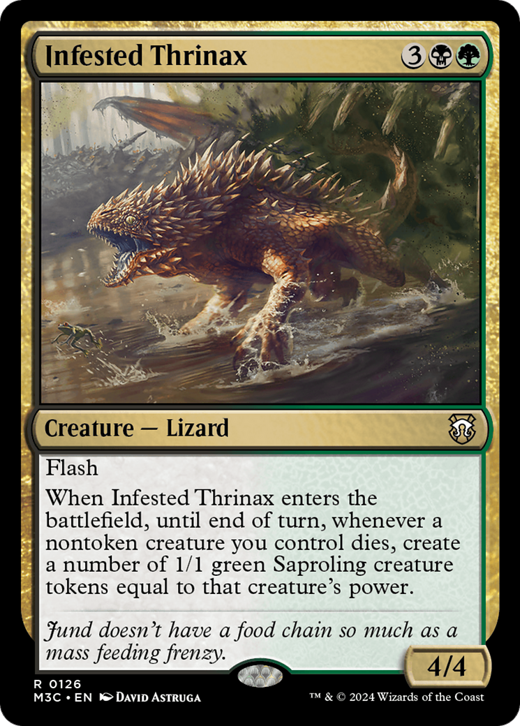 Infested Thrinax [Modern Horizons 3 Commander] | The Gaming-Verse